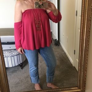 splendid off the shoulder top